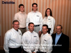 Members of Utah State University's graduate tax team